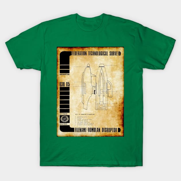 Federation Technological Survey NextGen Alien Weapon T-Shirt by Starbase79